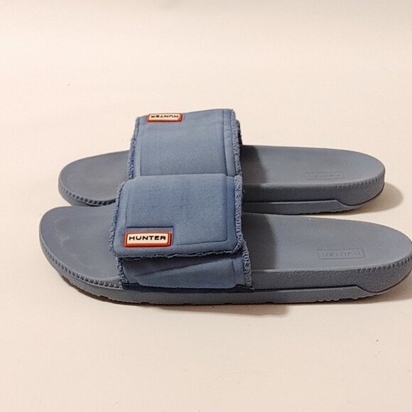 HUNTER Women's Original Adjustable Lightweight Slider BLUE Size 10 UK 8 EU 41 - Picture 5 of 10